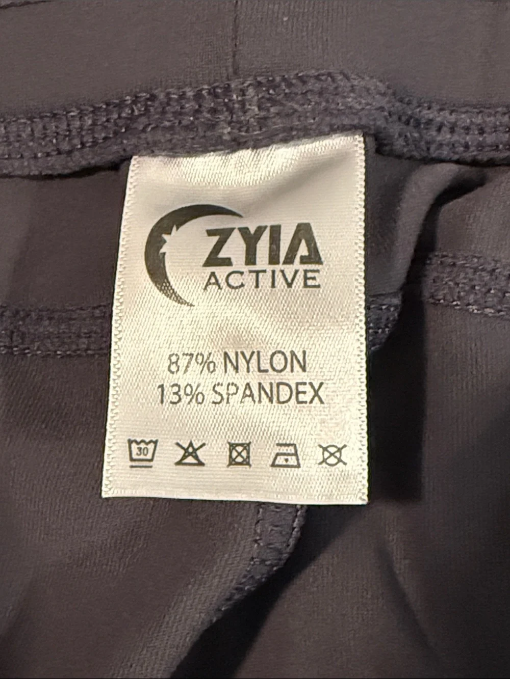 ZYIA Active Women’s Medium Charcoal Gray Jogger Pants Drawstring Stretch